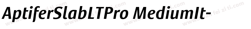 AptiferSlabLTPro MediumIt字体转换
